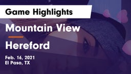 Mountain View  vs Hereford  Game Highlights - Feb. 16, 2021