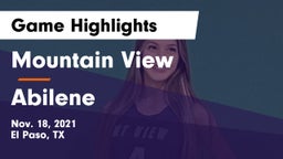 Mountain View  vs Abilene  Game Highlights - Nov. 18, 2021