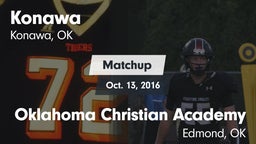 Matchup: Konawa vs. Oklahoma Christian Academy  2016