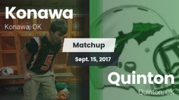 Matchup: Konawa vs. Quinton  2017