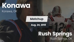 Matchup: Konawa vs. Rush Springs  2018