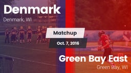 Matchup: Denmark vs. Green Bay East  2016