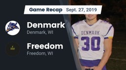 Recap: Denmark  vs. Freedom  2019