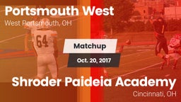 Matchup: Portsmouth West vs. Shroder Paideia Academy  2017