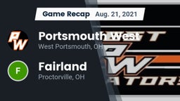 Recap: Portsmouth West  vs. Fairland  2021