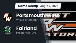 Recap: Portsmouth West  vs. Fairland  2022