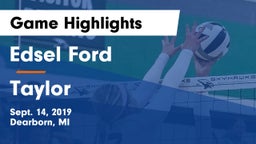 Edsel Ford  vs Taylor  Game Highlights - Sept. 14, 2019