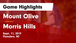 Mount Olive  vs Morris Hills  Game Highlights - Sept. 11, 2019