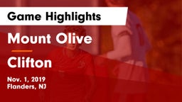 Mount Olive  vs Clifton Game Highlights - Nov. 1, 2019