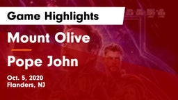 Mount Olive  vs Pope John Game Highlights - Oct. 5, 2020