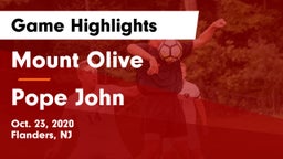 Mount Olive  vs Pope John Game Highlights - Oct. 23, 2020