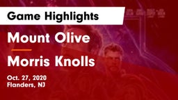 Mount Olive  vs Morris Knolls Game Highlights - Oct. 27, 2020