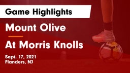 Mount Olive  vs At Morris Knolls Game Highlights - Sept. 17, 2021
