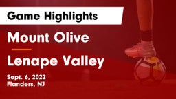 Mount Olive  vs Lenape Valley Game Highlights - Sept. 6, 2022