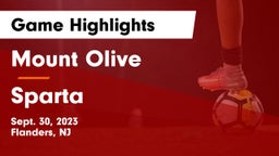 Mount Olive  vs Sparta  Game Highlights - Sept. 30, 2023