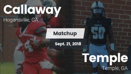 Matchup: Callaway vs. Temple  2018