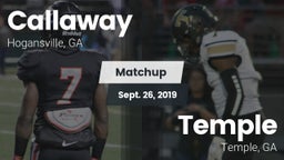 Matchup: Callaway vs. Temple  2019