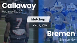 Matchup: Callaway vs. Bremen  2019