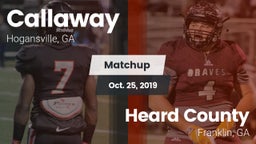 Matchup: Callaway vs. Heard County  2019
