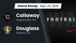 Recap: Callaway  vs. Douglass  2020