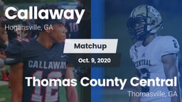 Matchup: Callaway vs. Thomas County Central  2020