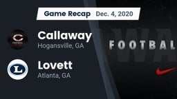 Recap: Callaway  vs. Lovett  2020