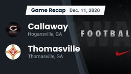 Recap: Callaway  vs. Thomasville  2020