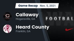 Recap: Callaway  vs. Heard County  2021