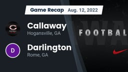 Recap: Callaway  vs. Darlington  2022