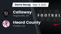 Recap: Callaway  vs. Heard County  2022