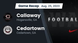 Recap: Callaway  vs. Cedartown  2023