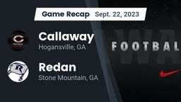 Recap: Callaway  vs. Redan  2023