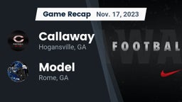 Recap: Callaway  vs. Model  2023