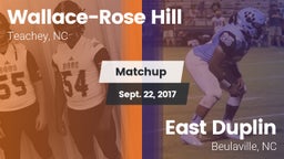 Matchup: Wallace-Rose Hill vs. East Duplin  2017