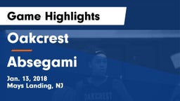 Oakcrest  vs Absegami  Game Highlights - Jan. 13, 2018