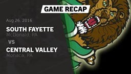 Recap: South Fayette  vs. Central Valley  2016