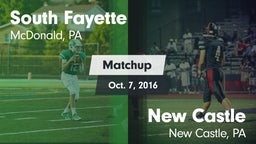 Matchup: South Fayette vs. New Castle  2016