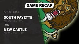 Recap: South Fayette  vs. New Castle  2016