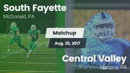 Matchup: South Fayette vs. Central Valley  2017