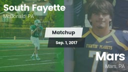 Matchup: South Fayette vs. Mars  2017