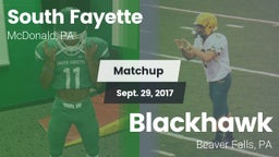 Matchup: South Fayette vs. Blackhawk  2017