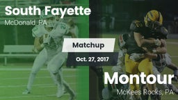 Matchup: South Fayette vs. Montour  2017