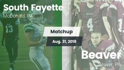 Matchup: South Fayette vs. Beaver  2018