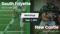 Matchup: South Fayette vs. New Castle  2018