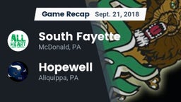 Recap: South Fayette  vs. Hopewell  2018