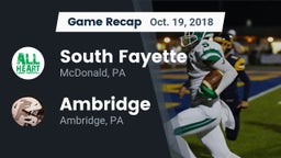 Recap: South Fayette  vs. Ambridge  2018