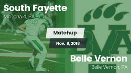 Matchup: South Fayette vs. Belle Vernon  2018