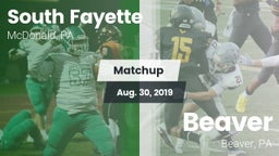 Matchup: South Fayette vs. Beaver  2019
