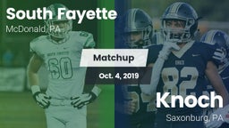 Matchup: South Fayette vs. Knoch  2019
