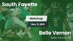 Matchup: South Fayette vs. Belle Vernon  2019
